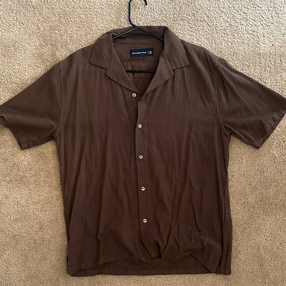 Goodfellow & Co Dark Brown Casual Button Down Shirt
